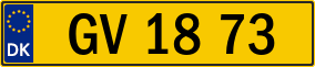 Trailer License Plate